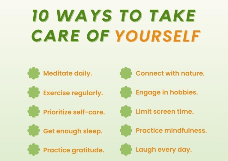 Ways to take care of yourself