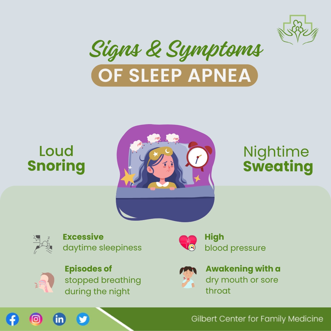 Signs & Symptoms Of Sleep Apnea - Gilbert Center