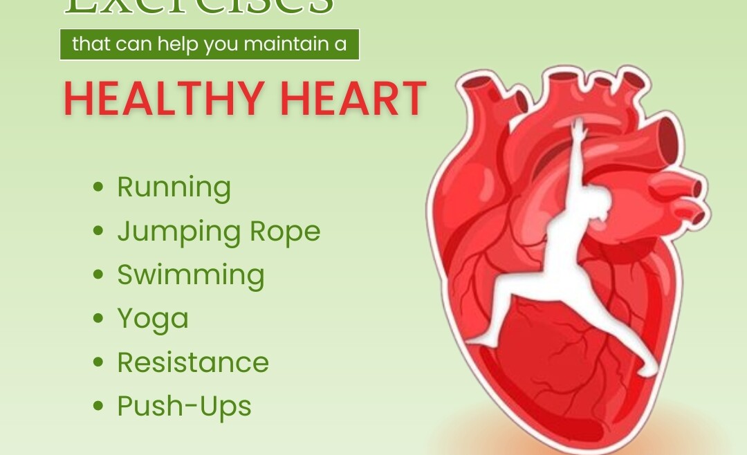 Exercise can help you maintain HEALTHY HEART