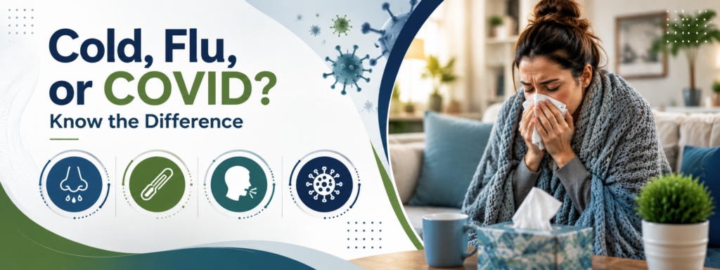 Cold, Flu, or COVID? Know the Difference cold vs flu symptoms