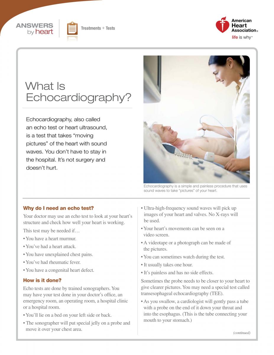 Echocardiogram watch outlet